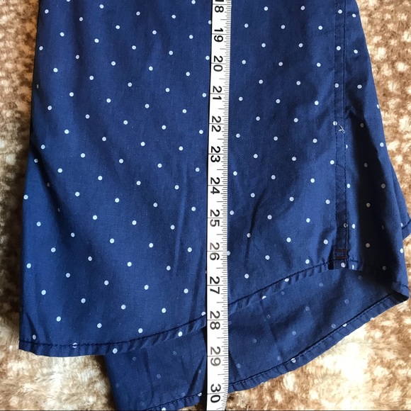 Navy Polka Dot Button Up - Picture 3 of 4